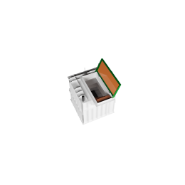Пластиковый погреб Комфорт  400 2,28x2,08